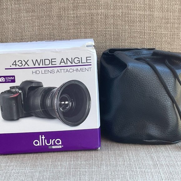 Altura Camera Lens MC HD 0.43X Wide Angle Lens 52mm Compatible with all Brand - Picture 5 of 12